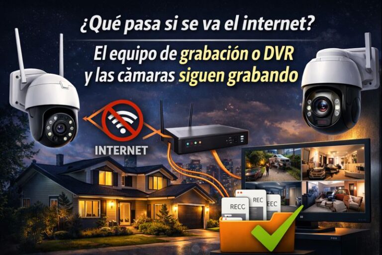 Lee más sobre el artículo ¿Que pasa si se va el internet el equipo de grabacion o dvr y las cámaras siguen grabando?