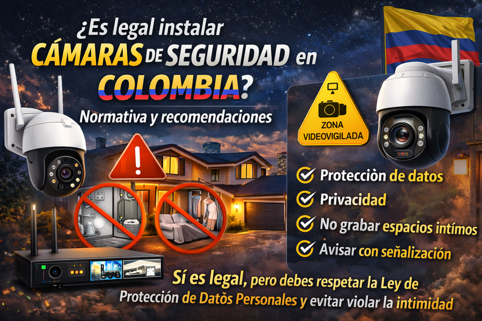 Lee más sobre el artículo Es legal instalar cámaras en tu hogar o propiedad privada ?