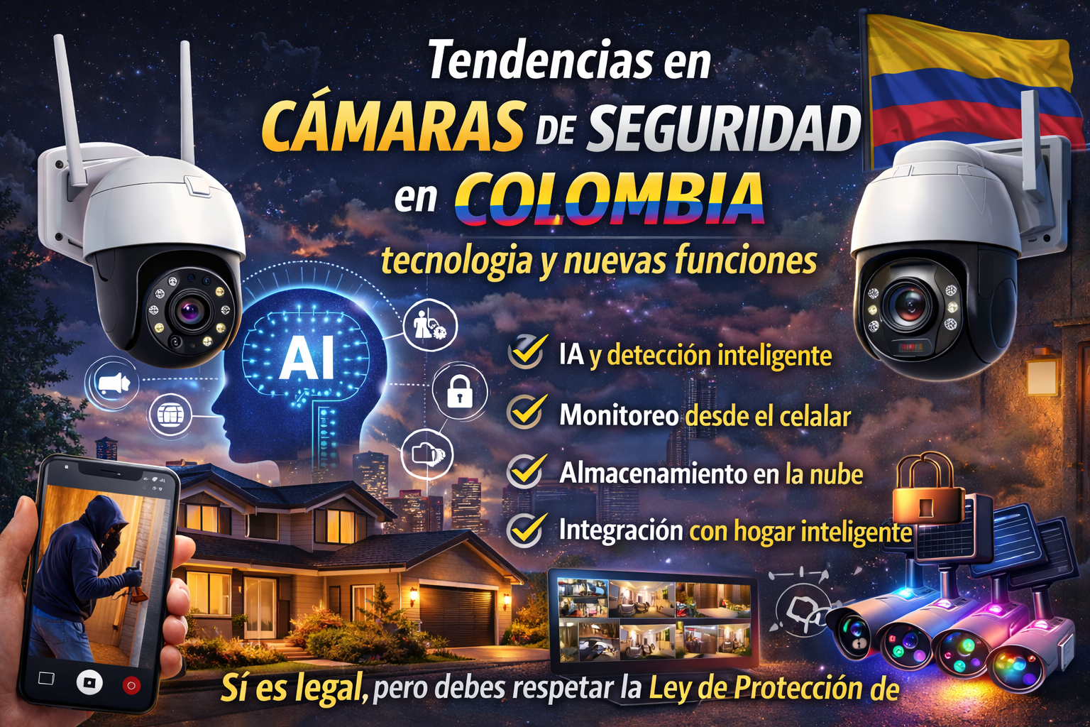 Lee más sobre el artículo Tendencias en cámaras de seguridad en Colombia: tecnología y nuevas funciones