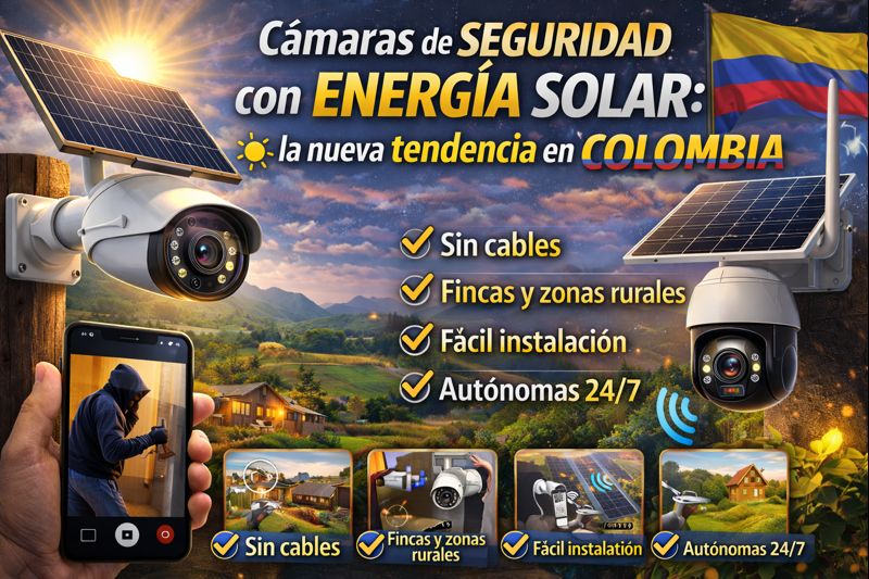 Lee más sobre el artículo Cámaras de seguridad con energía solar: la nueva tendencia en Colombia